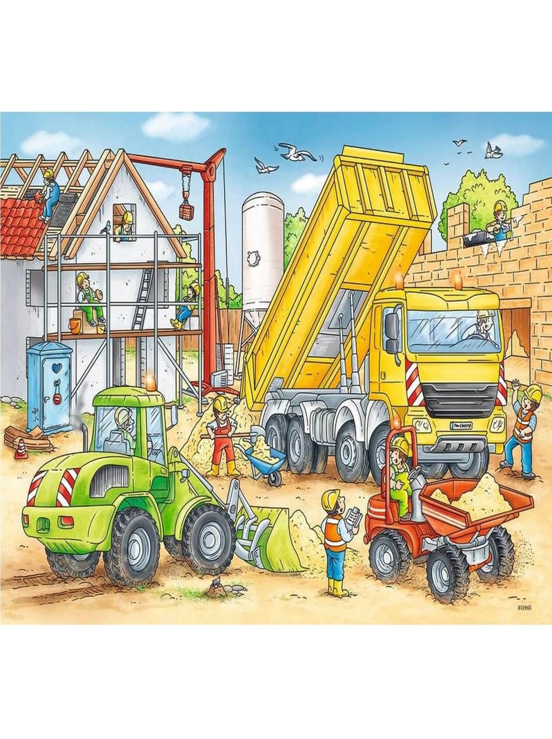 Puzzles 2 x 24 pièces : Beaucoup de travail sur le chantier N/A - Kiabi