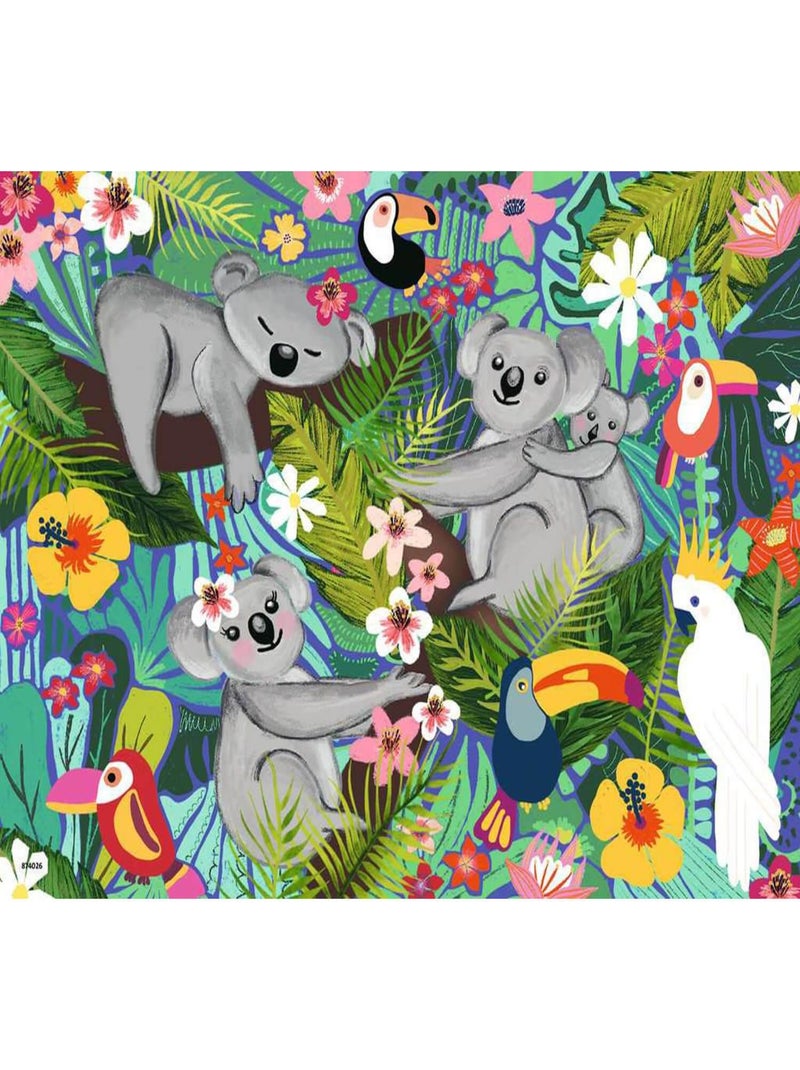 Puzzles 2 x 24 pièces : Koalas et paresseux N/A - Kiabi
