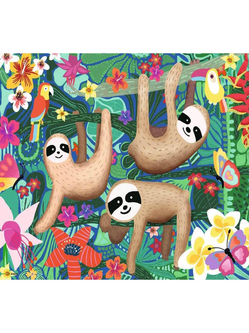 Puzzles 2 x 24 pièces : Koalas et paresseux N/A - Kiabi