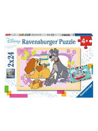 Puzzles 2 x 24 pièces : Les chiots Disney