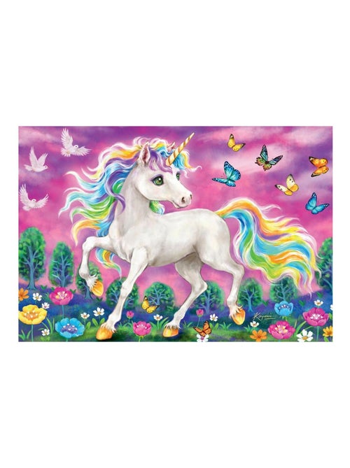 Puzzles 2x24 p - licorne et pegase - Kiabi