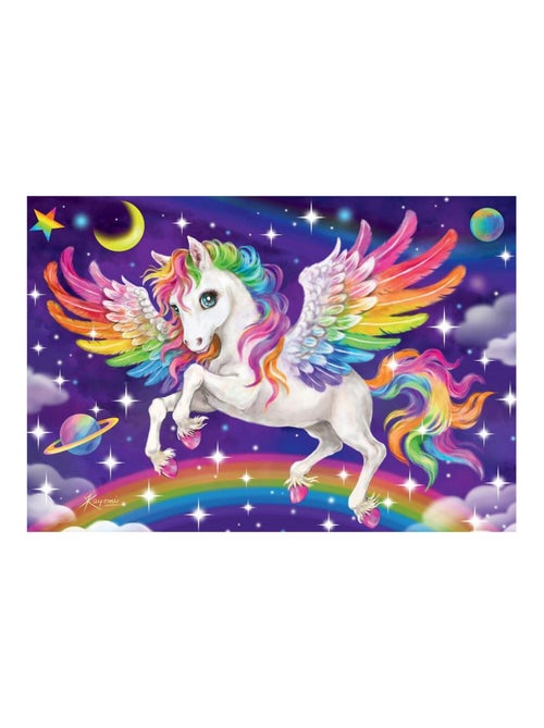 Puzzles 2x24 p - licorne et pegase - Kiabi