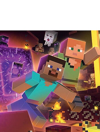 Puzzles 3 x 49 pièces : Biomes de Minecraft