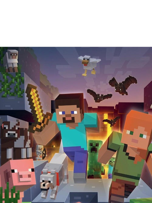 Puzzles 3 x 49 pièces : Biomes de Minecraft - Kiabi Puzzles 3 x 49 pièces : Biomes de Minecraft - Kiabi