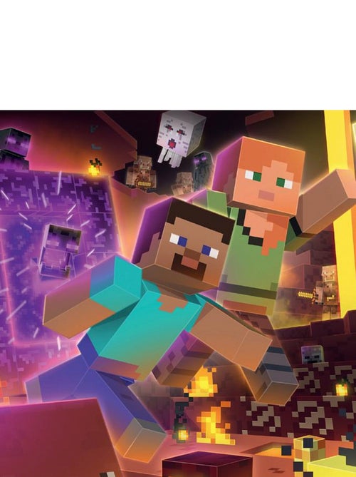 Puzzles 3 x 49 pièces : Biomes de Minecraft - Kiabi Puzzles 3 x 49 pièces : Biomes de Minecraft - Kiabi