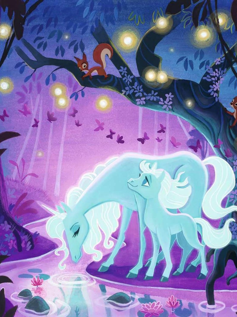 Puzzles 3 x 49 pièces : Licorne, dragon et fée N/A - Kiabi