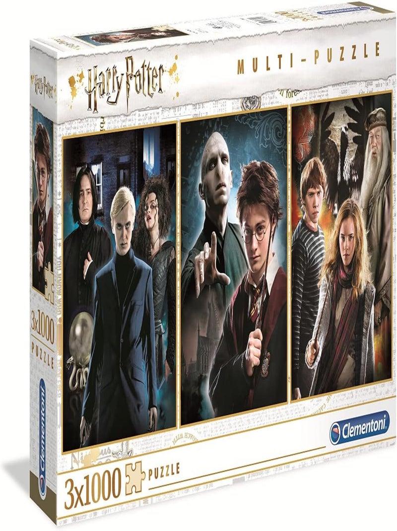 Puzzles 3x1000 Pièces - Harry Potter - Clementoni N/A - Kiabi