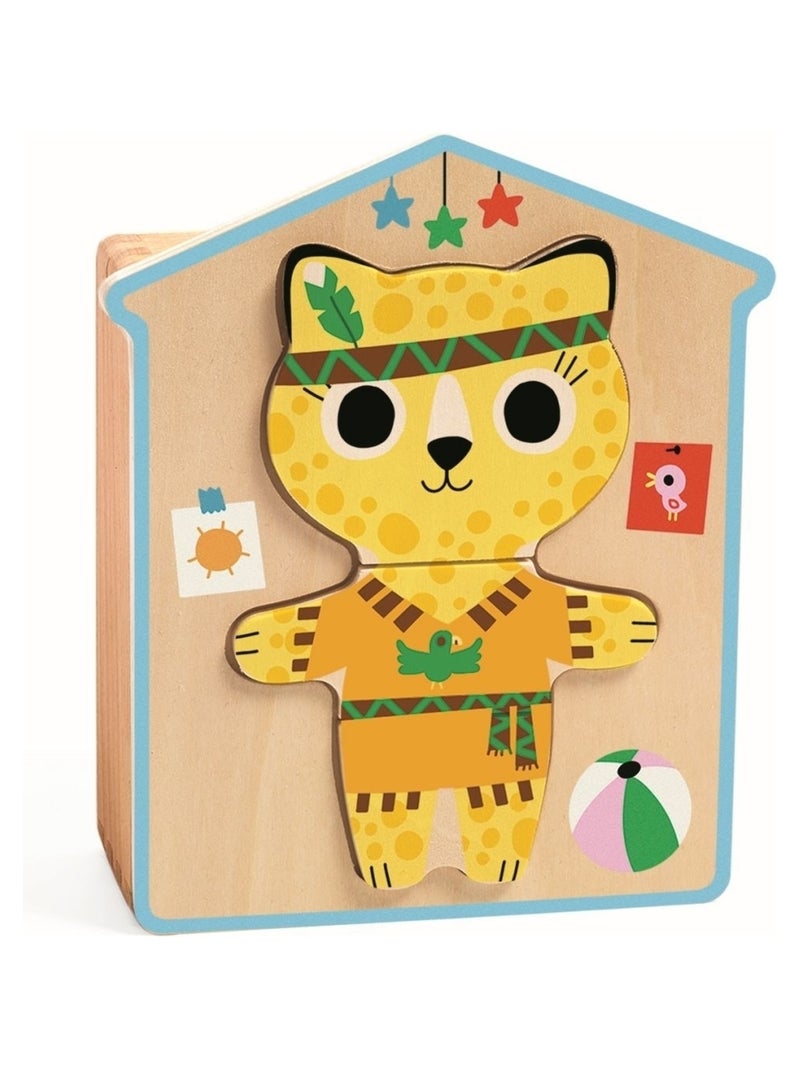 Puzzles bois - Dressup-mix N/A - Kiabi