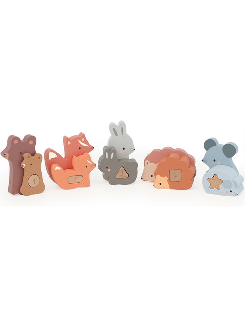 Puzzles d'éveil Maman bébé animaux - Kiabi