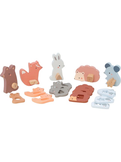 Puzzles d'éveil Maman bébé animaux - Kiabi