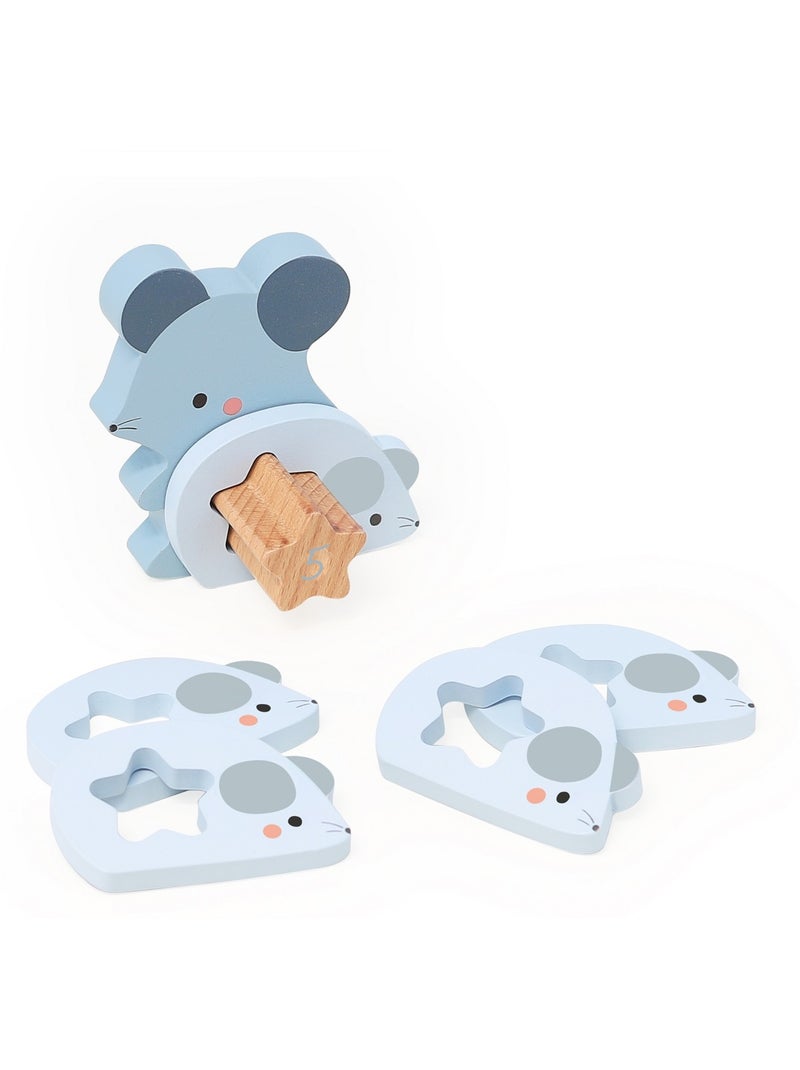 Puzzles d'éveil Maman bébé animaux Marron - Kiabi