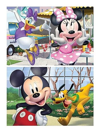 Puzzles en bois 2 x 25 pièces : Mickey et ses amis