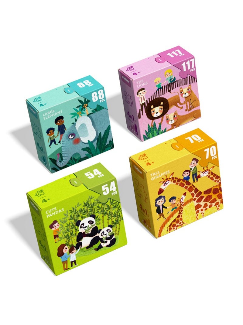 Puzzles évolutifs animaux N/A - Kiabi