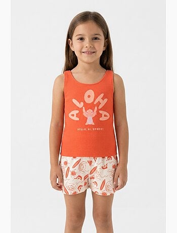Pyjacourt Débardeur + Short Lilo et Stitch | Licence Officielle