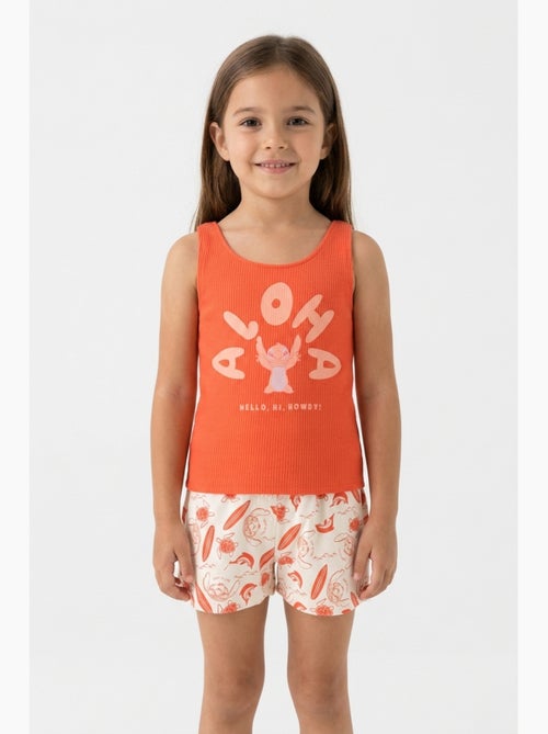 Pyjacourt Débardeur + Short Lilo et Stitch | Licence Officielle - Kiabi