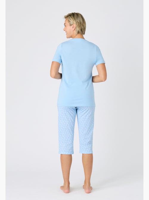 Pyjacourt fantaisie, maille jersey pur coton peigné - Damart - Kiabi