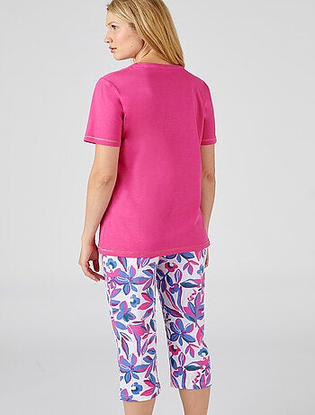 Pyjacourt fantaisie, maille jersey pur coton peigné - Damart