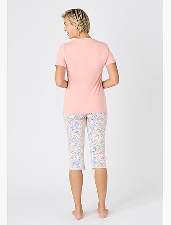 Pyjacourt fantaisie, maille jersey pur coton peigné - damart
