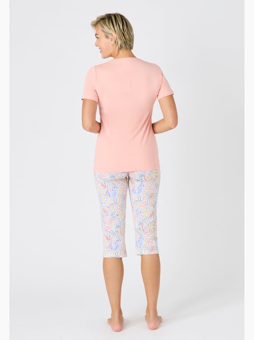 Pyjacourt fantaisie, maille jersey pur coton peigné - damart - Kiabi