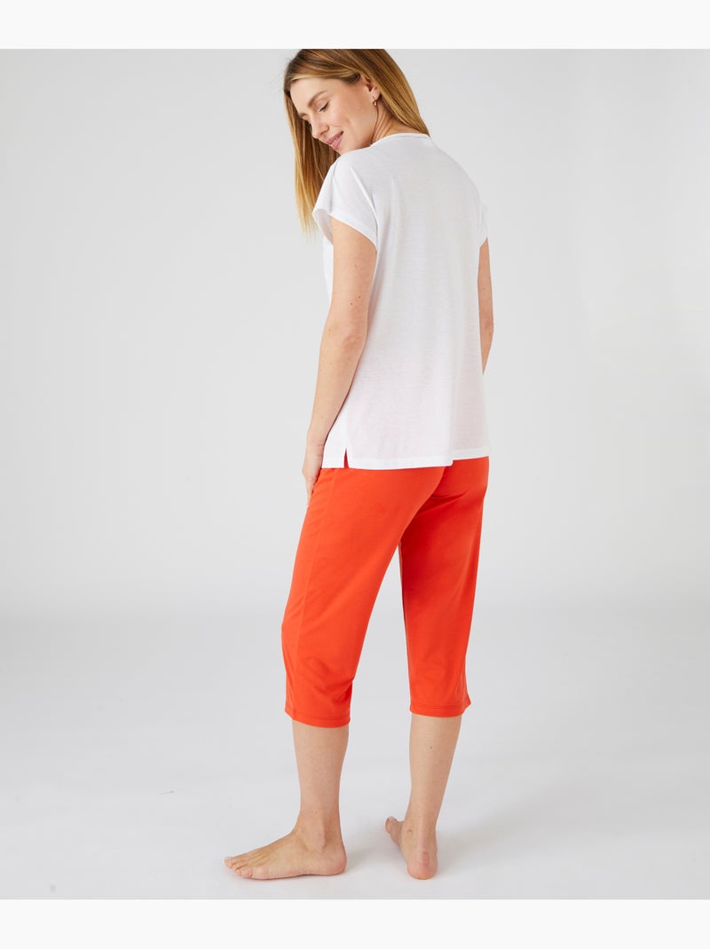 Pyjacourt imprimé fruits Climatyl - Damart Blanc - Kiabi