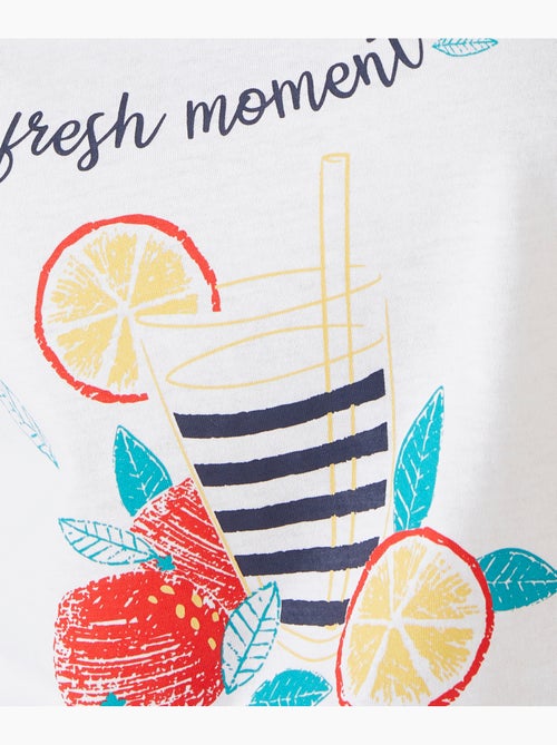 Pyjacourt imprimé fruits Climatyl - Damart - Kiabi Pyjacourt imprimé fruits Climatyl - Damart - Kiabi