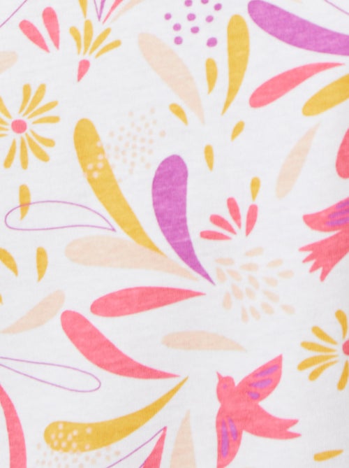 Pyjacourt maille jersey graphique pur coton peigné - Damart - Kiabi