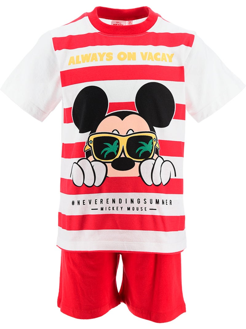Pyjacourt Mickey Mouse  | Licence Officielle Rouge - Kiabi