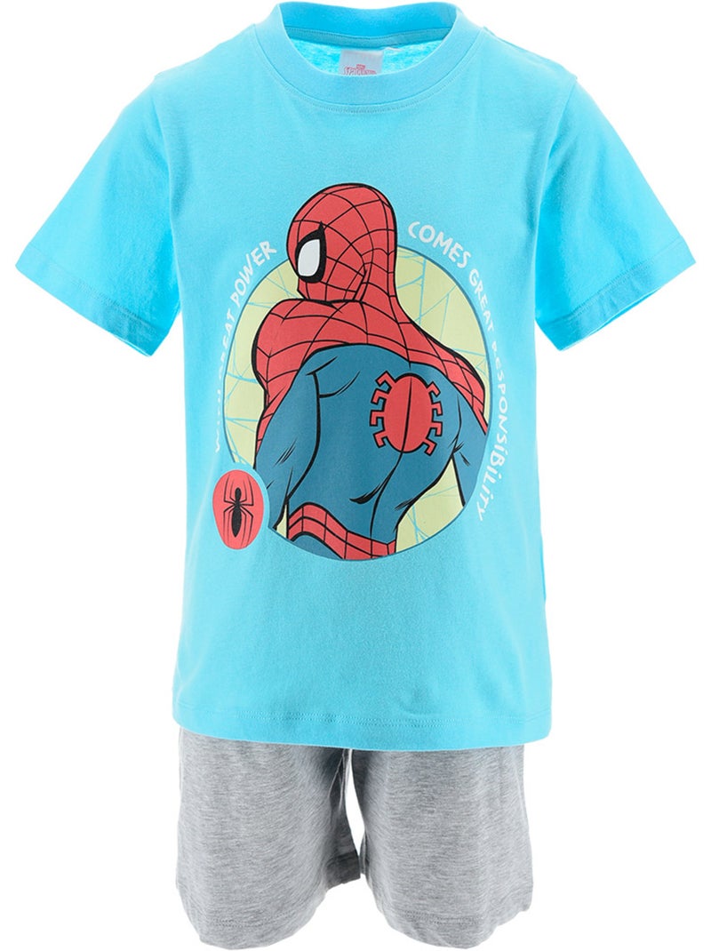 Pyjacourt Spider-Man  | Licence Officielle Bleu turquoise - Kiabi