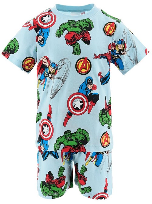 Pyjacourt T-Shirt + Short Avengers| Licence Officielle - Kiabi Pyjacourt T-Shirt + Short Avengers| Licence Officielle - Kiabi