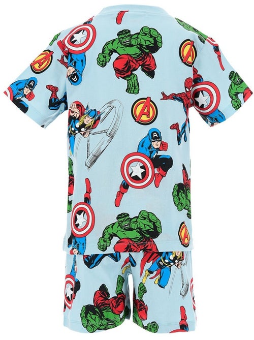 Pyjacourt T-Shirt + Short Avengers| Licence Officielle - Kiabi Pyjacourt T-Shirt + Short Avengers| Licence Officielle - Kiabi