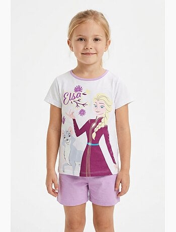 Pyjacourt T-Shirt + Short La Reine des Neiges | Licence Officielle