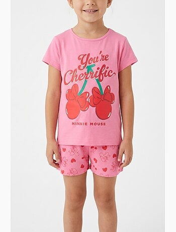 Pyjacourt T-Shirt + Short Minnie Mouse | Licence Officielle
