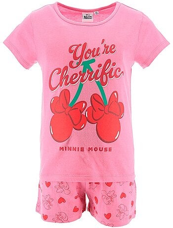 Pyjacourt T-Shirt + Short Minnie Mouse | Licence Officielle