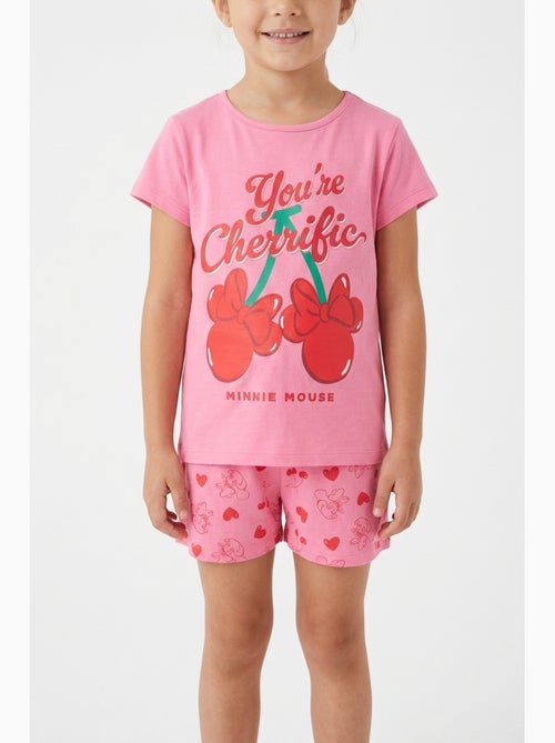 Pyjacourt T-Shirt + Short Minnie Mouse | Licence Officielle - Kiabi