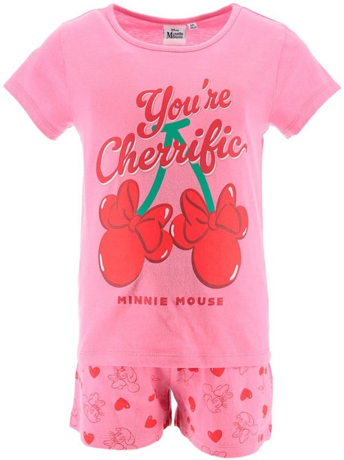 Pyjacourt T-Shirt + Short Minnie Mouse | Licence Officielle - Kiabi