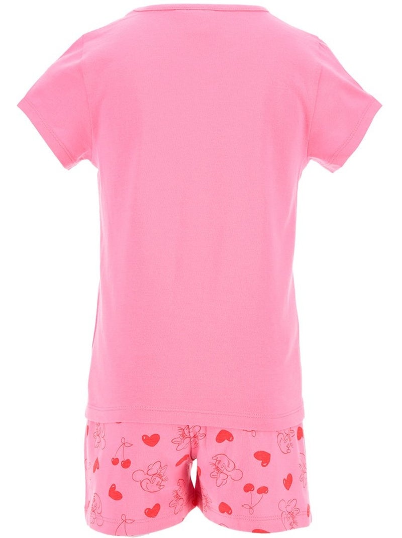 Pyjacourt T-Shirt + Short Minnie Mouse | Licence Officielle Rose - Kiabi