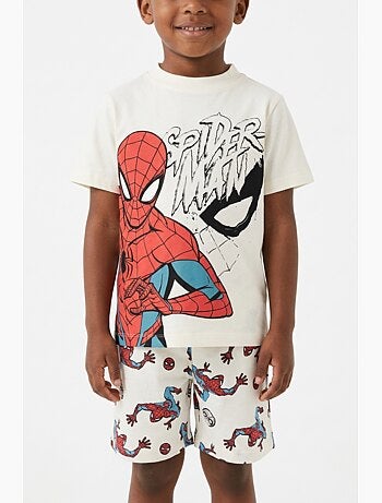 Pyjacourt T-Shirt + Short Spiderman| Licence Officielle