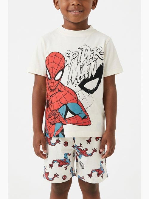 Pyjacourt T-Shirt + Short Spiderman| Licence Officielle - Kiabi Pyjacourt T-Shirt + Short Spiderman| Licence Officielle - Kiabi