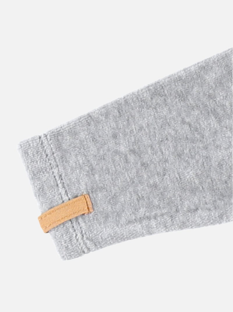 Pyjama 1-pièce Babou en velours, Noukie's Gris - Kiabi