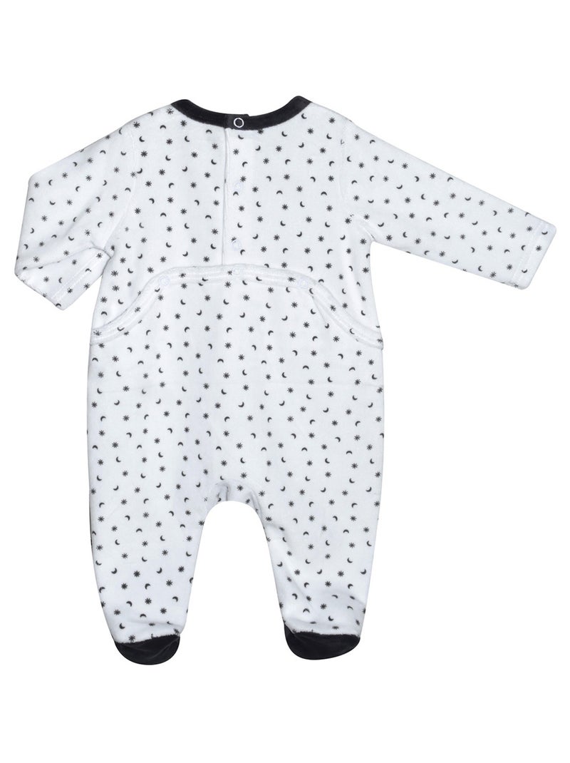 PYJAMA 1 PIECE BEBE FIDELIS Blanc - Kiabi
