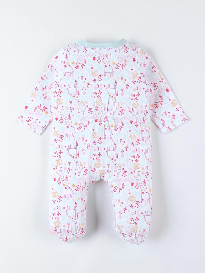 Pyjama 1 pièce fleuri en jersey, - Noukie's - Beige - Kiabi - 25.17€