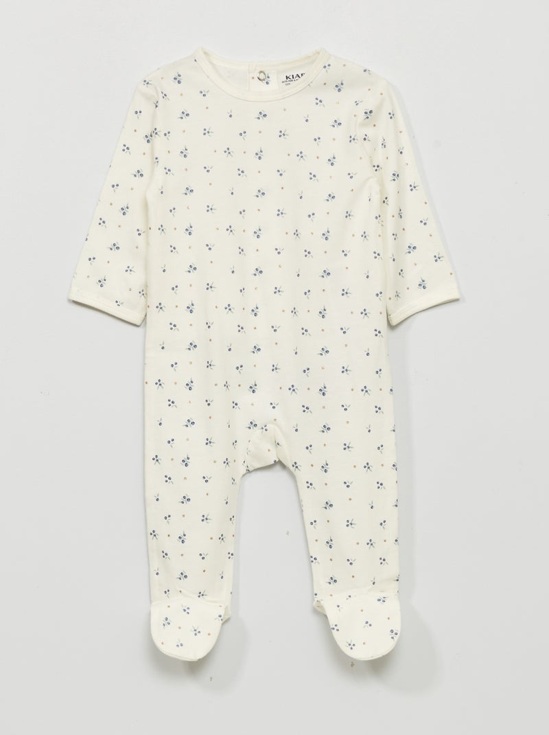 Pyjama 1 pièce imprimé Blanc - Kiabi