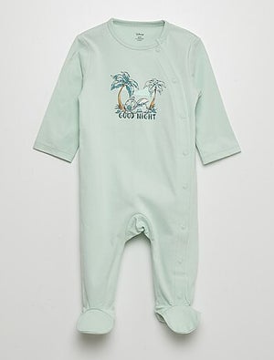 Body Sans Manches Homme - Pyjama Combinaison En Coton 95% - Imprimé Lettre One Piece - Boutons à L'Entrejambe