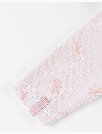 Pyjama 1 pièce imprimés libellules en velours, clair Noukie's