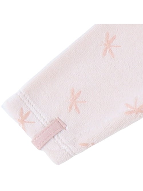 Pyjama 1 pièce imprimés libellules en velours, clair Noukie's - Kiabi