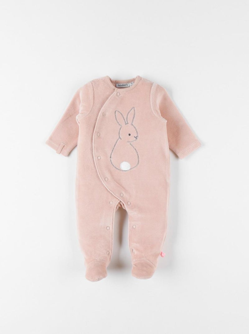 Pyjama 1 pièce lapin en velours côtelé, Noukie's Beige - Kiabi