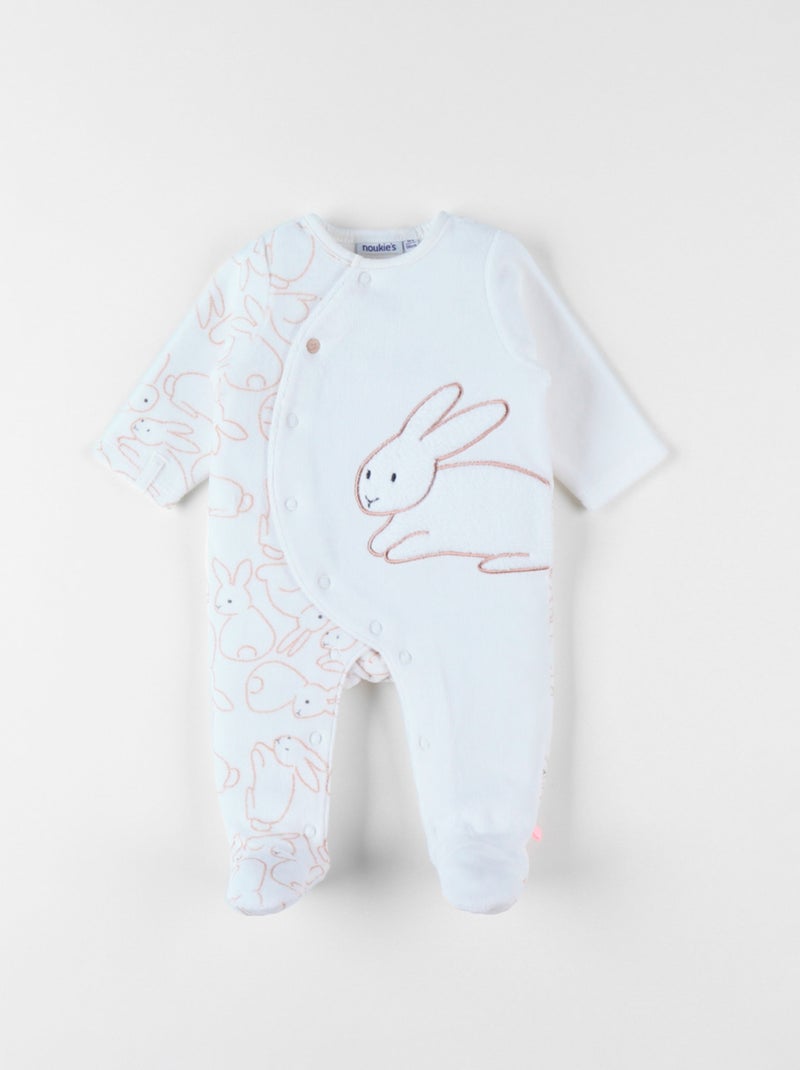 Surpyjama Lapin Gris Fille 8 Ans - In Extenso (Très Bon État)
