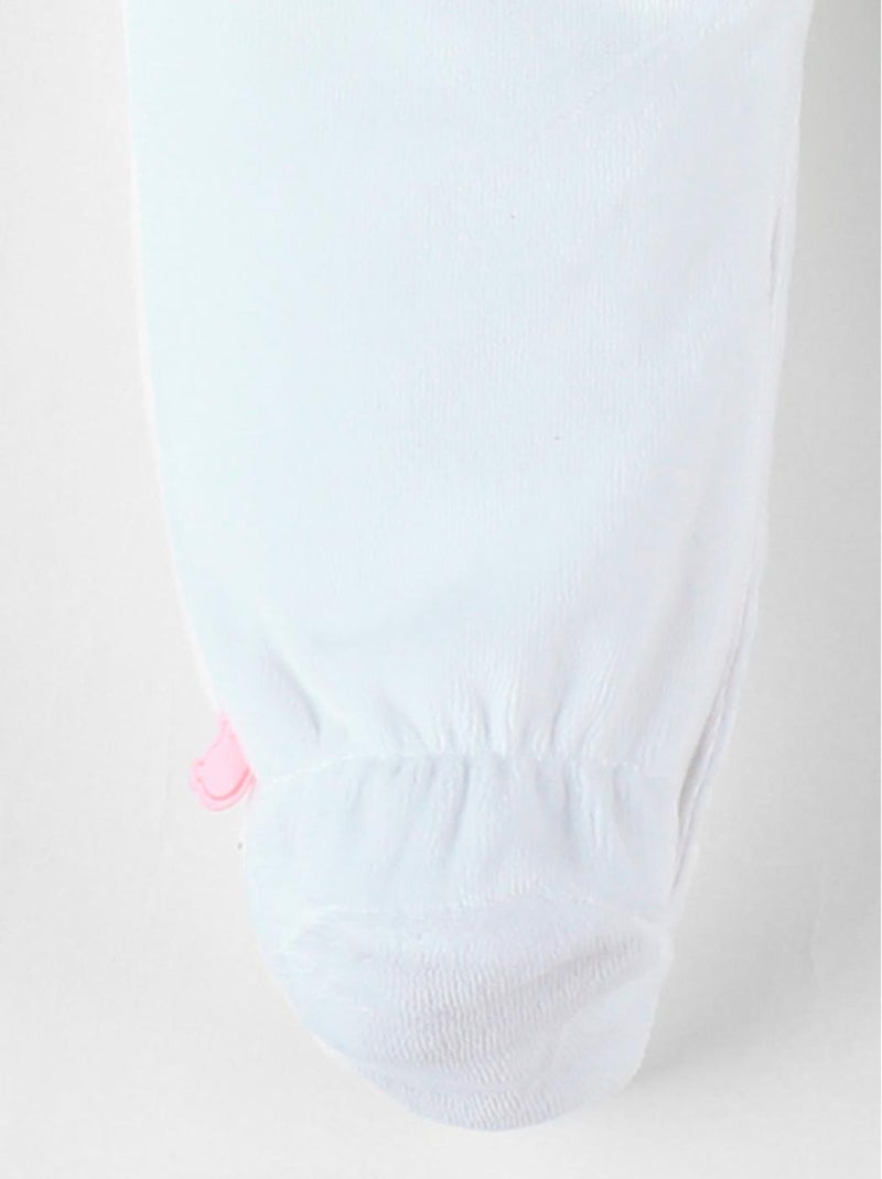 Pyjama 1 pièce ours en velours, Noukie's Blanc - Kiabi