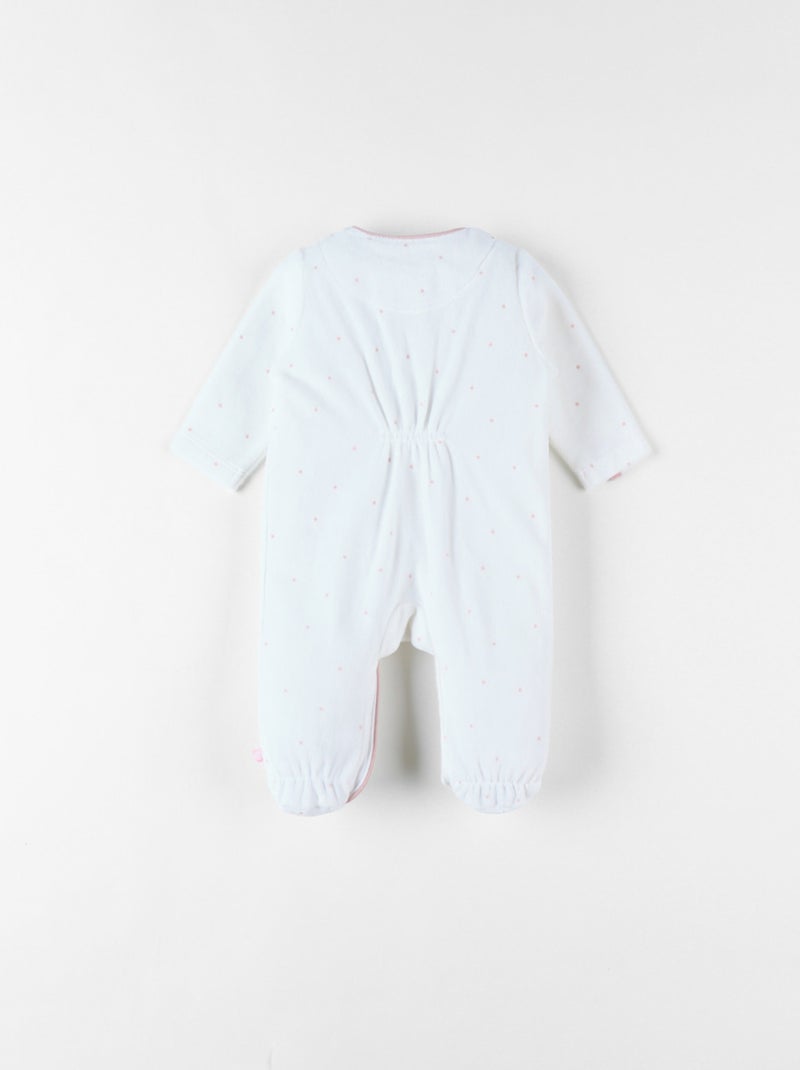 Pyjama 1 pièce Popsie en velours, Noukie's Blanc - Kiabi