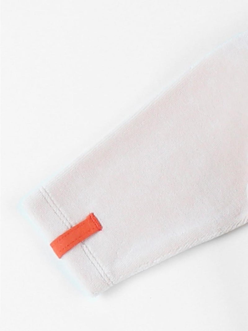 Pyjama 1 pièce raton laveur en velours, clair Noukie's Beige - Kiabi